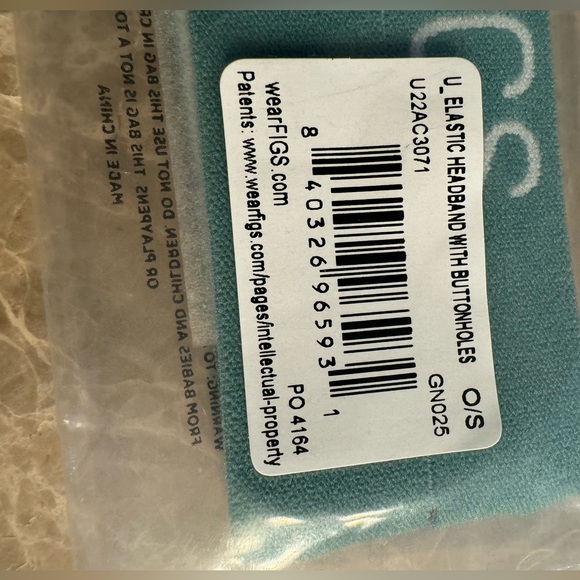 2 ELASTIC HEADBAND WITH BUTTONHOLES - Picture 3 of 5